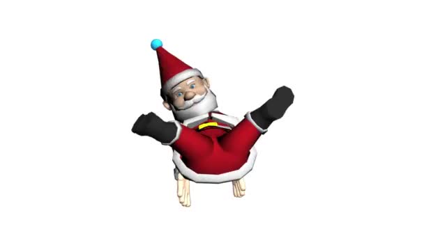 Karácsonyi Mikulás Tánc.Mikulás Karácsonyi 3D animáció. Télapó táncol. Karácsonyi rajzfilm animáció. Animált Mikulás. Boldog karácsonyi táncot! Boldog karácsonyi animációt!. - Felvétel, videó