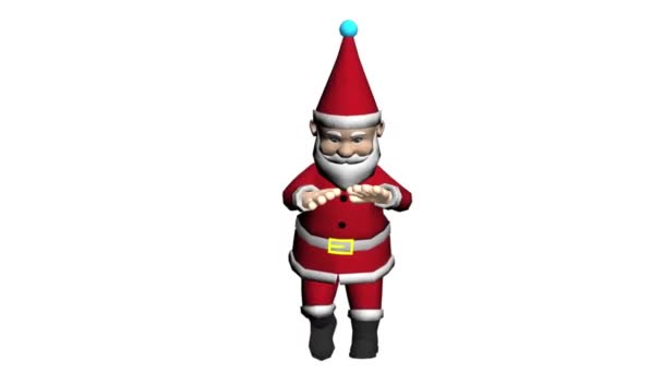 Christmas Santa Claus Dancing.Santa Claus Christmas 3D animation. Der Weihnachtsmann tanzt. Weihnachtszeichentrickfilm. Animierte Weihnachtsmänner. Frohe Weihnachten. Fröhliche Weihnachtsanimation. - Filmmaterial, Video