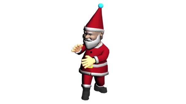 Christmas Santa Claus Dancing.Santa Claus Christmas 3D animation. Santa dancing. Christmas cartoon animation. Animated Santa Xmas. Merry Christmas dance. Merry Christmas animation. - Footage, Video