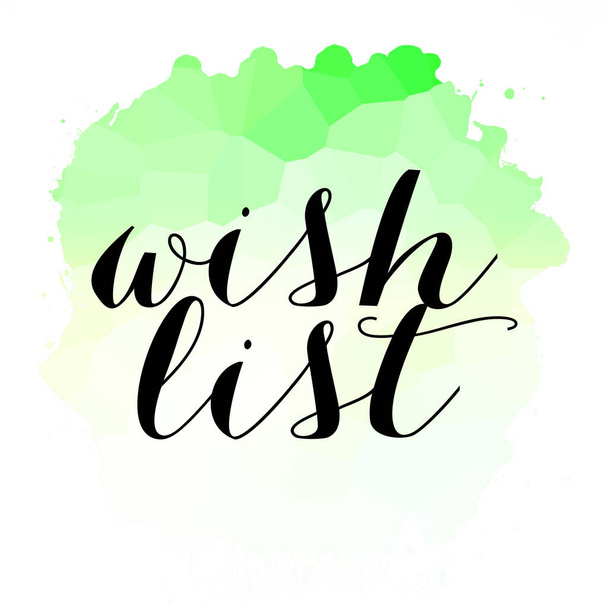 wish list text on abstract colorful background - Photo, Image