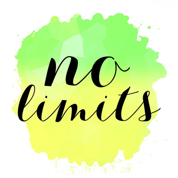no limits text on abstract colorful background - Photo, Image
