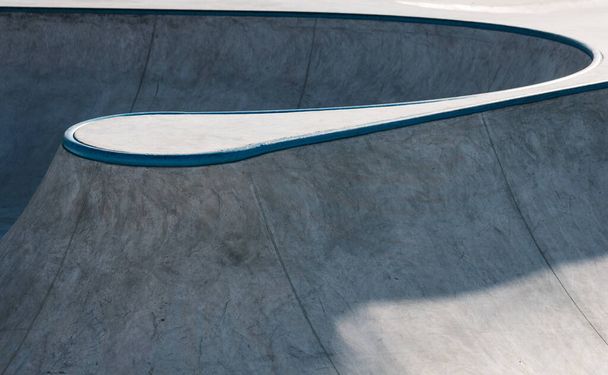 Urban skate park. Abstract image of a skateboarding park - Фото, изображение