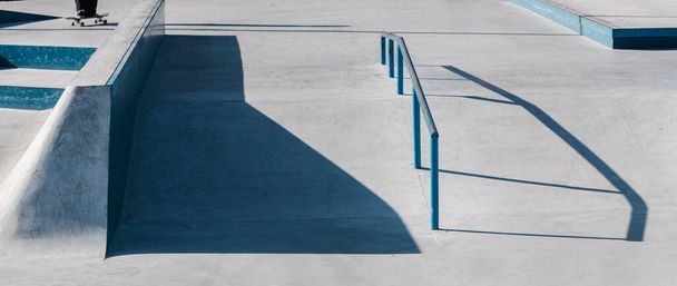 Urban skate park. Abstract image of a skateboarding park - Photo, Image