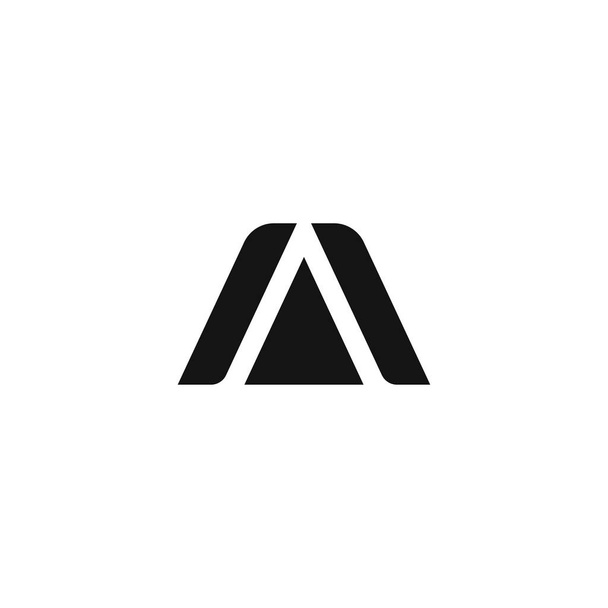 Letter A of IAI met driehoekig logo design vector template. business tech bedrijf pictogram. - Vector, afbeelding