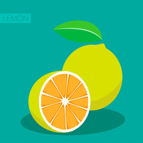 két citrom - Vektor, kép