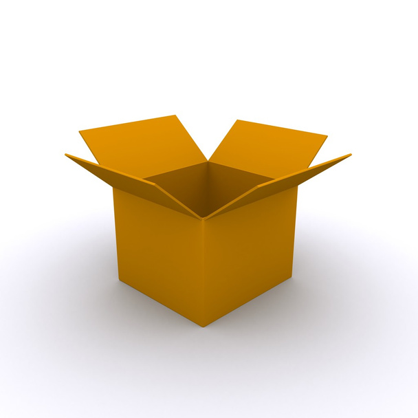 Пустой картонный ящик
 - Фото, изображение