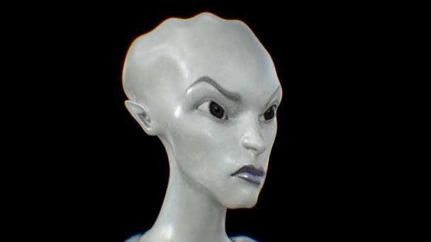 the Extraterrestrial , Aliens, head animation - Footage, Video