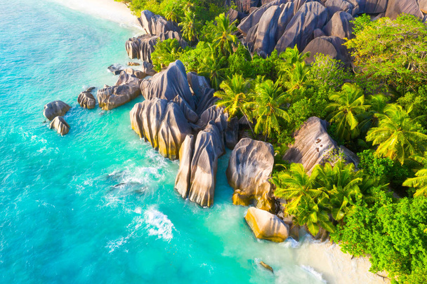 Anse Source DArgent - la playa más hermosa de Seychelles. Isla La Digue, Seychelles - Foto, Imagen
