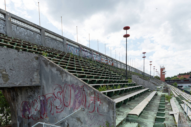 Il Great Strahov Stadium è uno stadio del distretto di Strahov a Praga, Repubblica Ceca..  - Foto, immagini