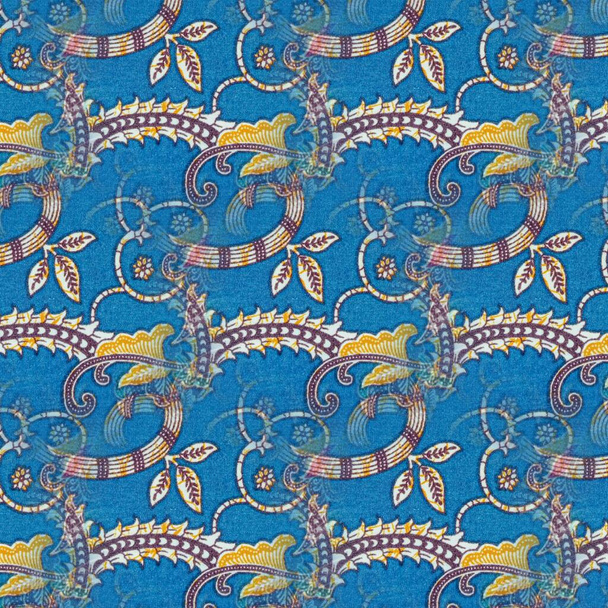 Αφηρημένο συμμετρικό μοτίβο του μπλε ινδονησιακό μπατίκ, μπατίκ μοτίβο θαμπάδα, Εικόνα με εφέ καθρέφτη, θαμπάδα Καλειδοσκόπιο αφηρημένο μοτίβο. - Φωτογραφία, εικόνα