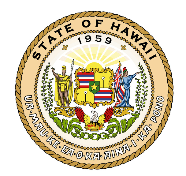 zegel van de staat van hawaii - Vector, afbeelding