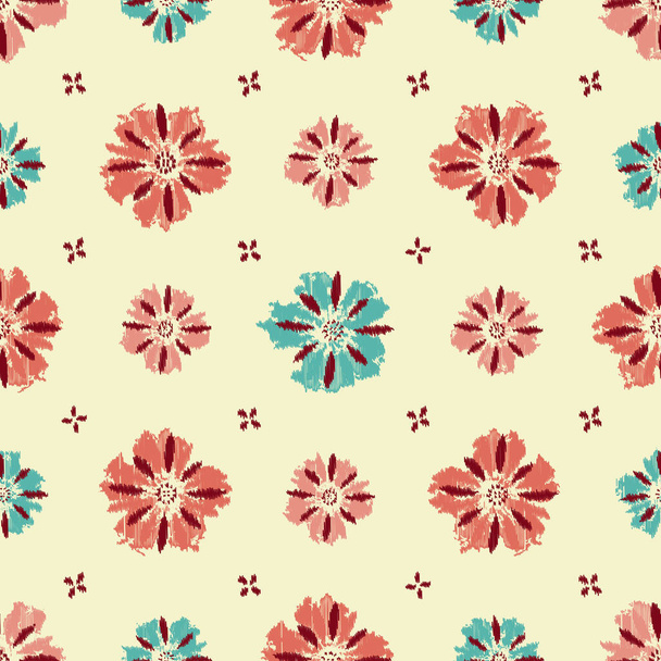 Seamless abstract pattern with floral ornament - Vektor, Bild