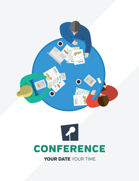 Conference template - Vector, Image