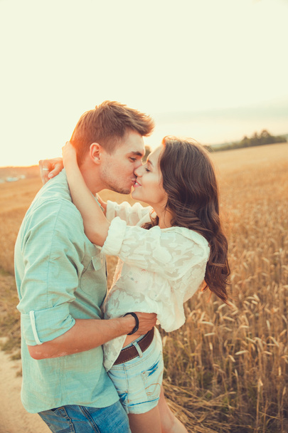 Young couple in love outdoor - Photo, image