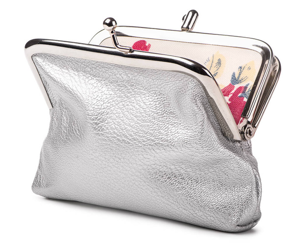 Open silver purse - Photo, Image