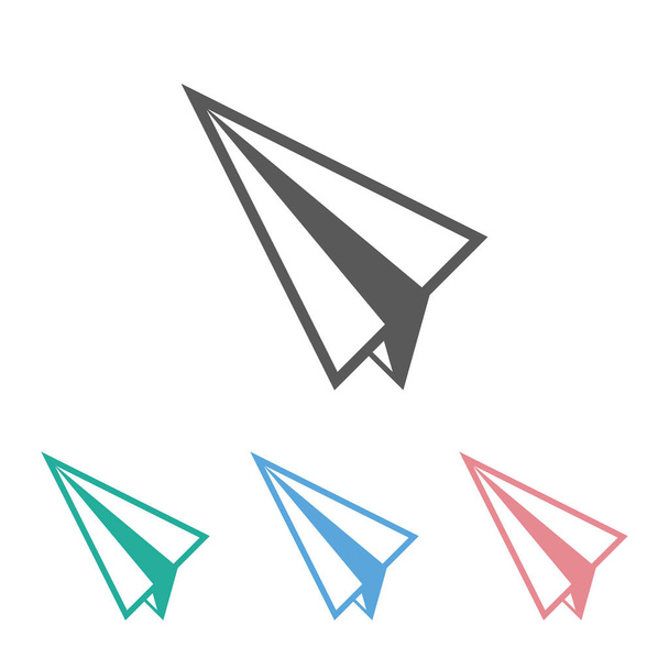 paper plane icon, plane icon, fly vector, airplane illustration - Vector, Image