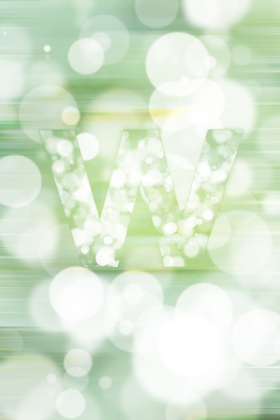 tło zielony bokeh alfabetu angielskiego, blured - Zdjęcie, obraz