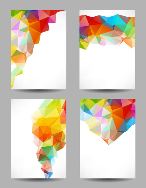 Backgrounds with abstract triangles - Vetor, Imagem