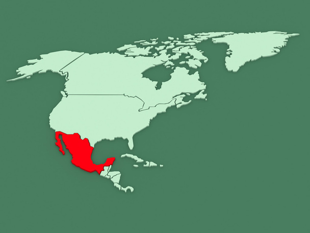 Mapa de mundos. México.
. - Foto, Imagen