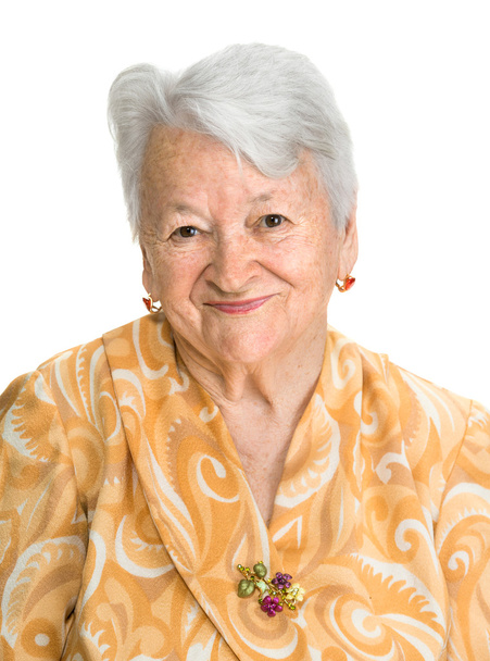 Portrait of old smiling woman - Φωτογραφία, εικόνα