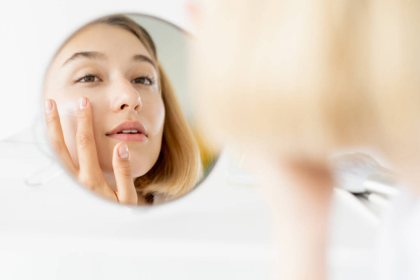 skincare moisturizing anti-aging treatment woman - Photo, image