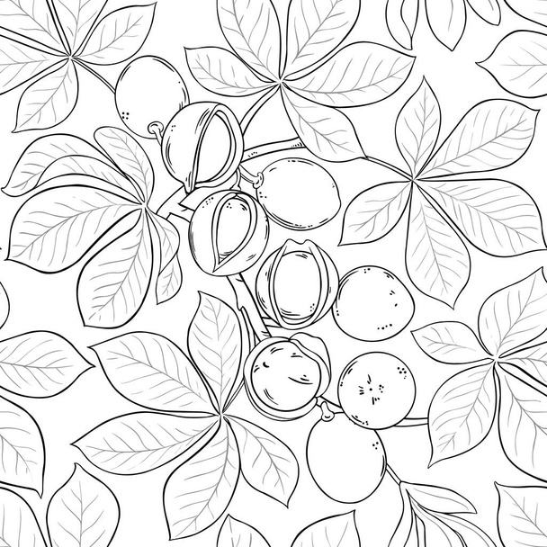 mongongo vector pattern on white background - Вектор, зображення