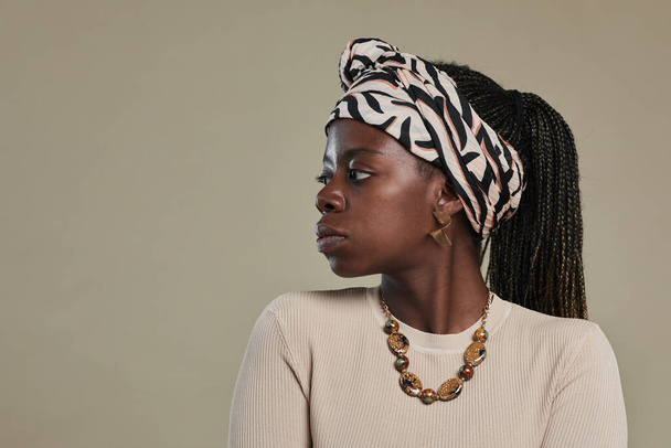 étnico afroamericano mujer mínimo - Foto, Imagen
