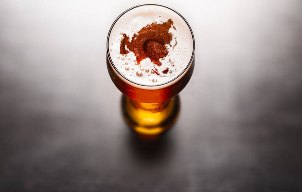 lager beer on table - Fotó, kép