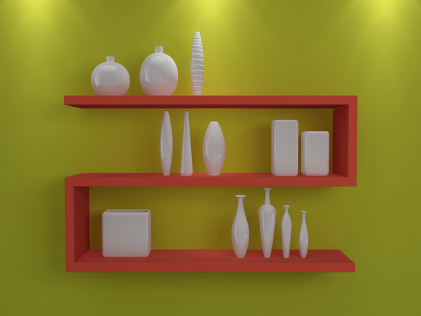 Modern shelves. - Foto, afbeelding