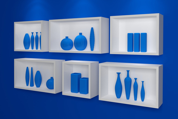 Modern shelves. - Foto, afbeelding