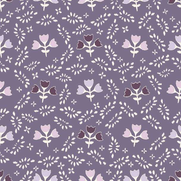 Seamless abstract pattern with floral ornament - Vector, imagen