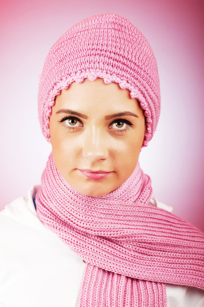 Nice looking woman in the warm clothing - Photo, Image