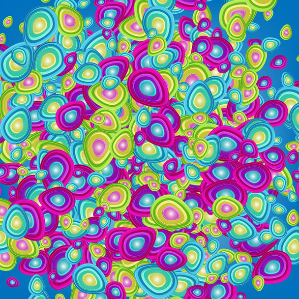 Modern colorful geometrical circles design abstract background - Vektor, Bild