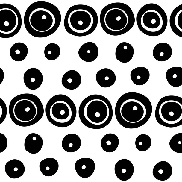 Black and white abstract seamless pattern - Вектор,изображение