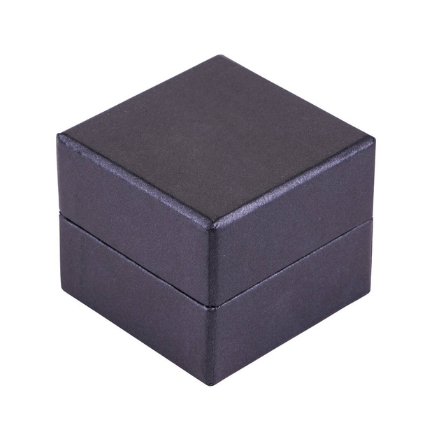 black box closed and isolated on white background  - Photo, Image