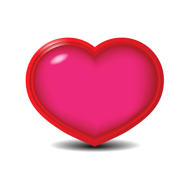  Corazón rojo, ilustración vectorial
 - Vector, Imagen