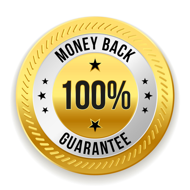 Money back guarantee badge - Vetor, Imagem