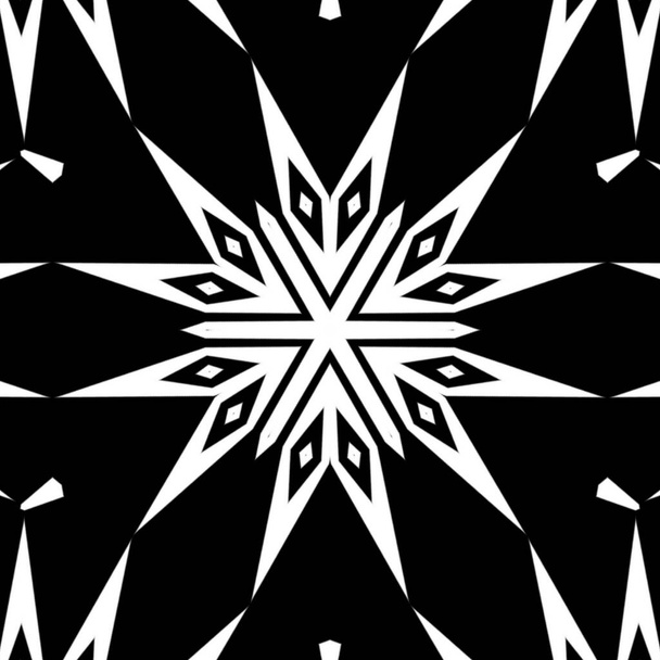 A black and white abstract symbol design - Photo, image