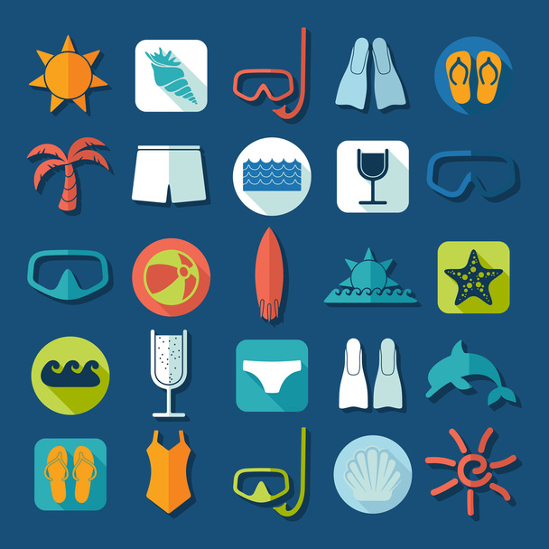 Tourism icons - Vector, Image