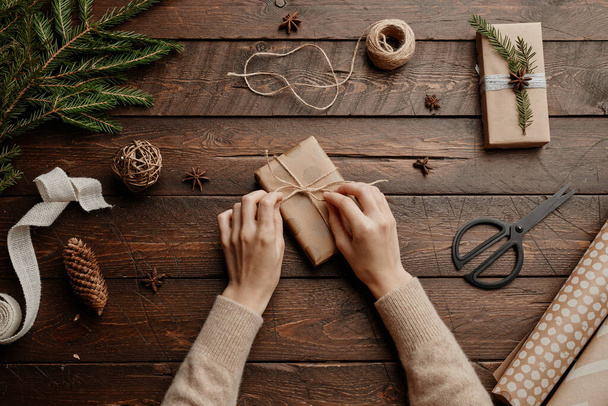 Christmas Gift Wrapping - Фото, изображение