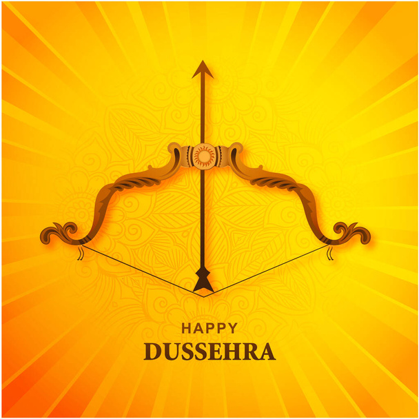 Ευτυχισμένο φεστιβάλ dussehra επιθυμεί φόντο κάρτα - Διάνυσμα, εικόνα