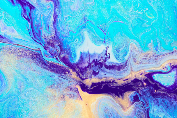 Kreative trendige Marmorierung Hintergrund. Foto von schwimmenden Farben Textur - Foto, Bild