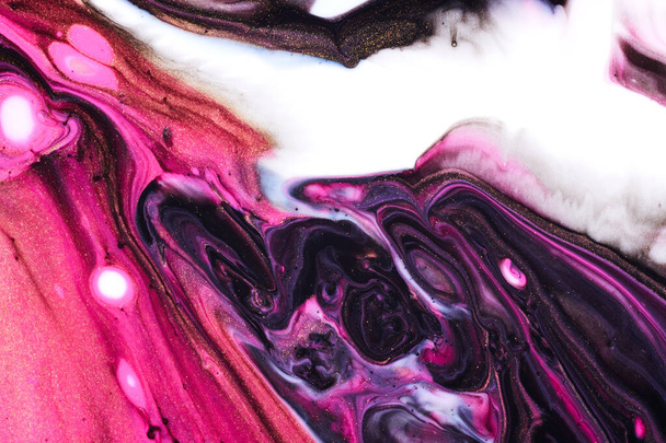 Fotografie von Farbe Marmor flüssige Acryl-Textur für den Hintergrund - Foto, Bild