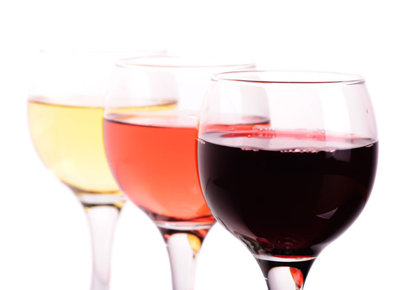 Three different wine glasses - Zdjęcie, obraz