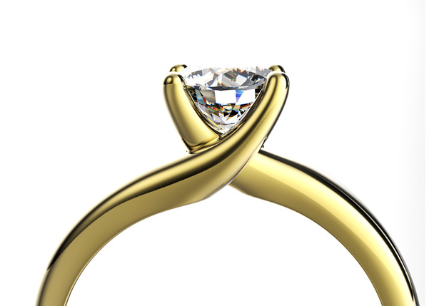 ring met diamant - Foto, afbeelding