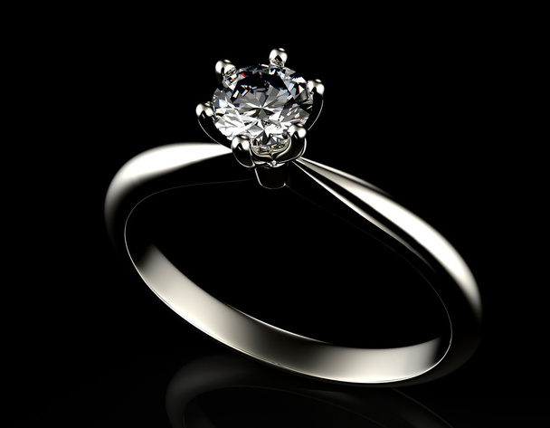 δαχτυλίδι με διαμάντι - Φωτογραφία, εικόνα