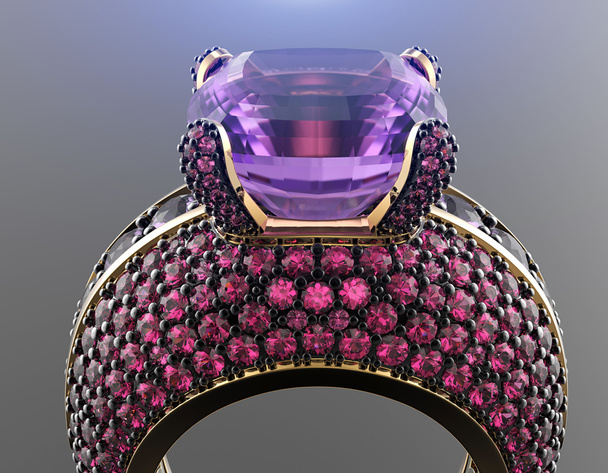 Ring with diamond - Photo, Image