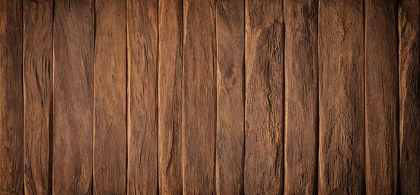 textura de madera. mesa de tablón oscuro con espacio vacío - Foto, imagen
