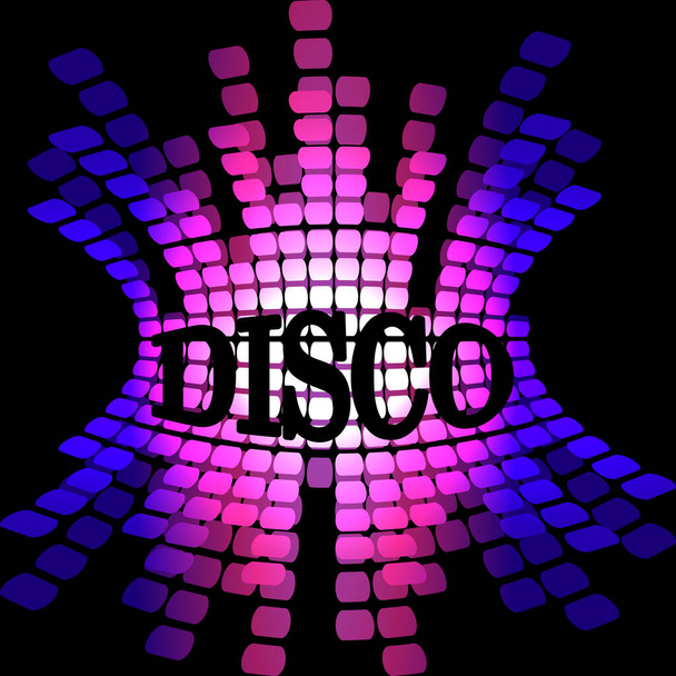 Аудіо барвистий елемент еквалайзера на чорному фоні. Логотип музичної хвилі в яскравому диско-стилі. Анотація цифрових технологій Векторні ілюстрації
 - Вектор, зображення