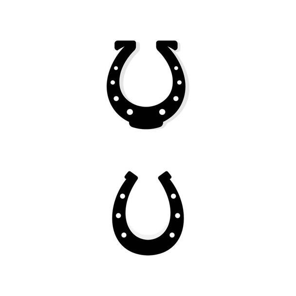 馬の靴ベクトルアイコンデザインイラストテンプレート - ベクター画像
